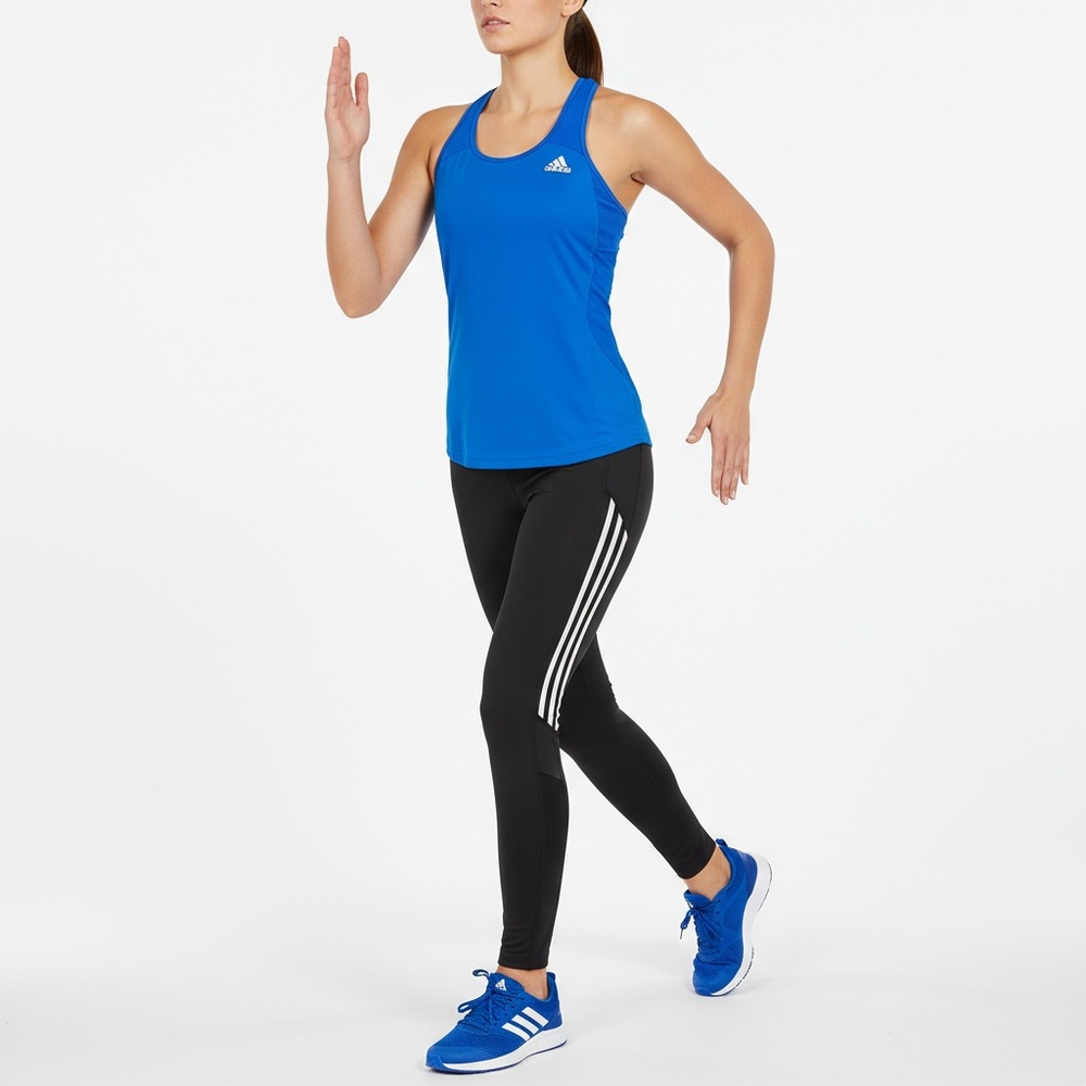 Adidas Running Women Royal Blue Racerback Athletic‎ Performance Size M